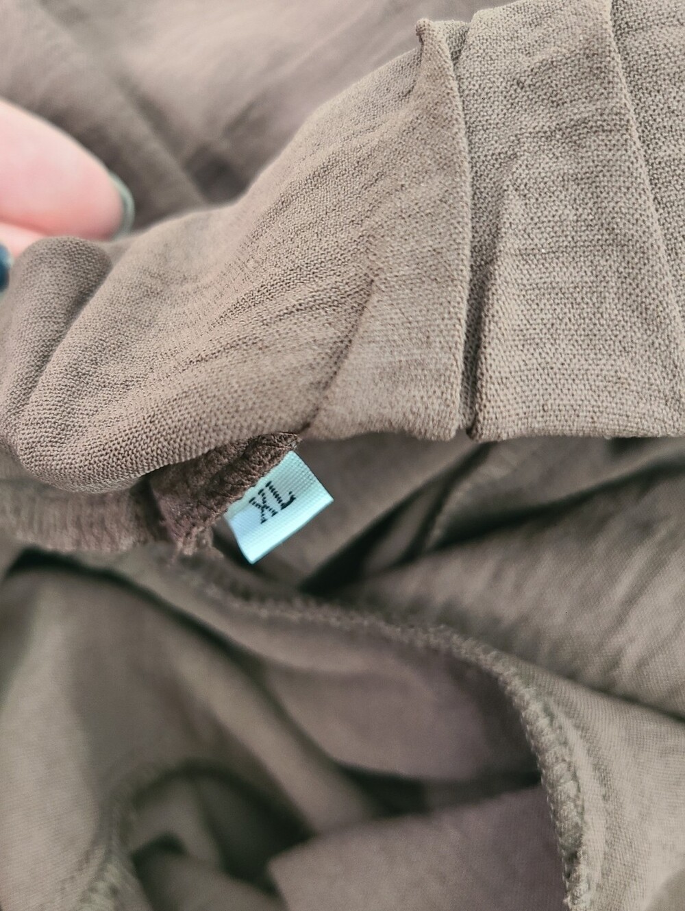 Brown Tie-Waist Wide-Leg Pants - Picture 5 of 7